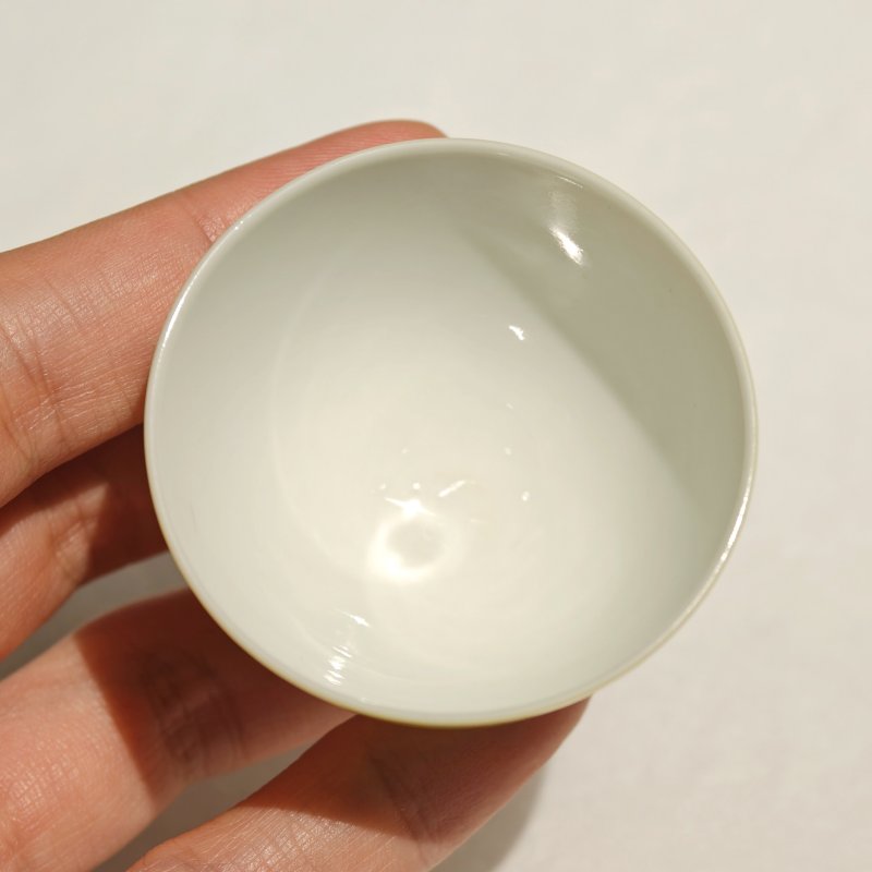 清雍正 柠檬黄釉酒杯一组五件 - 图21