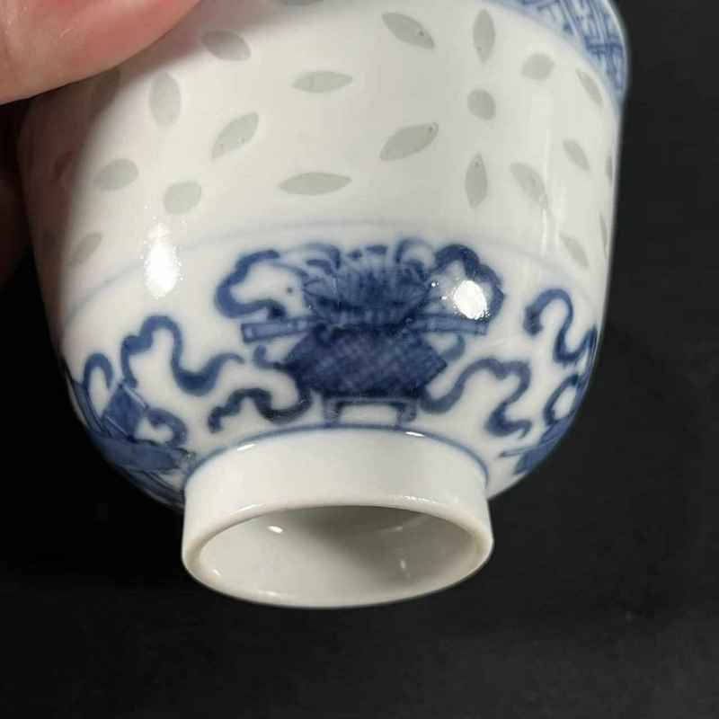 清晚期 玲珑瓷杯 - 图8