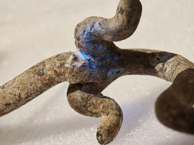 东汉 彩绘灰陶三层多枝灯 - 图149