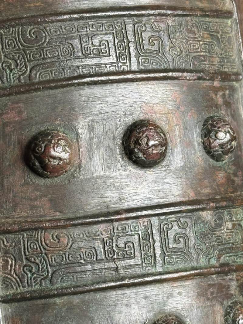 青銅交龍紋鈕鐘 - 图13