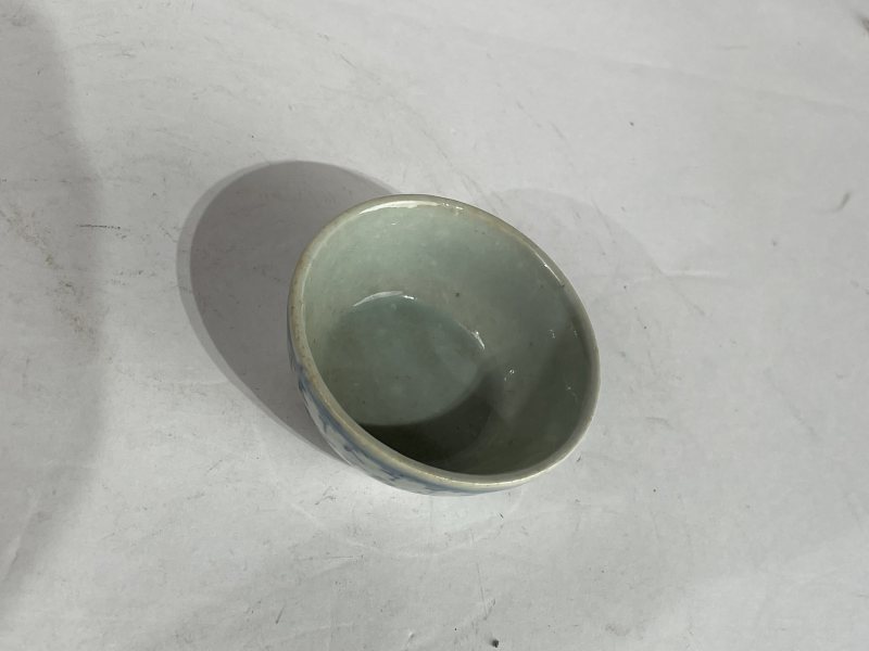 解放后 青花梵文杯 - 图5