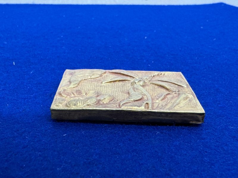 元-明 金質荷塘圖帶板一套十件 - 图22