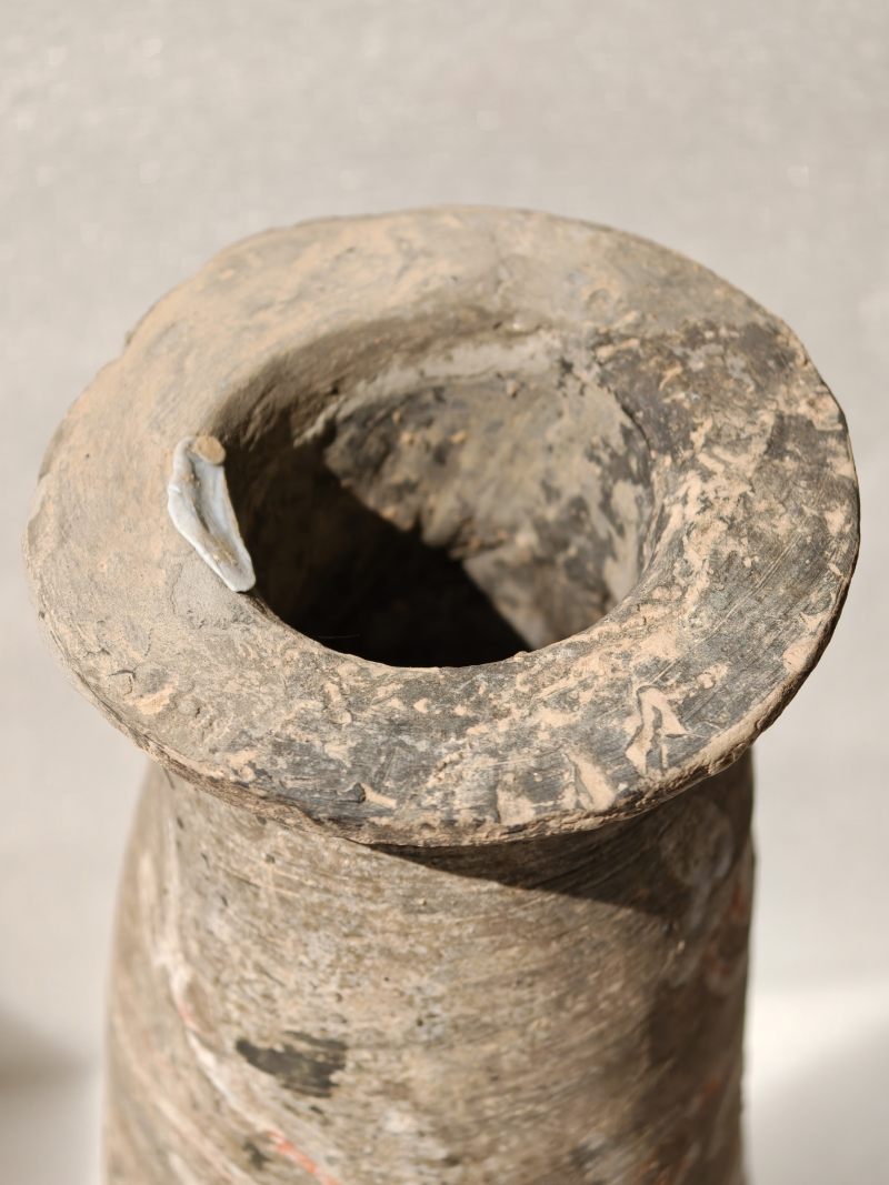 东汉 彩绘灰陶三层多枝灯 - 图157