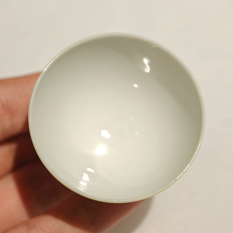 清雍正 柠檬黄釉酒杯一组五件 - 图27