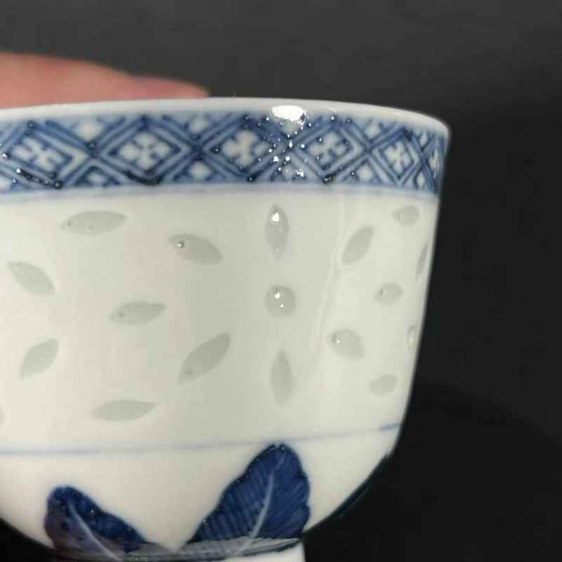 清晚期 玲珑瓷杯 - 图13