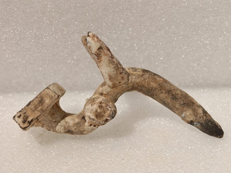 东汉 彩绘灰陶三层多枝灯 - 图73