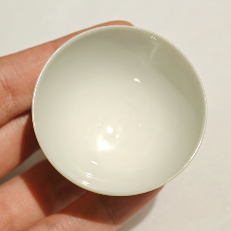 清雍正 柠檬黄釉酒杯一组五件 - 图32