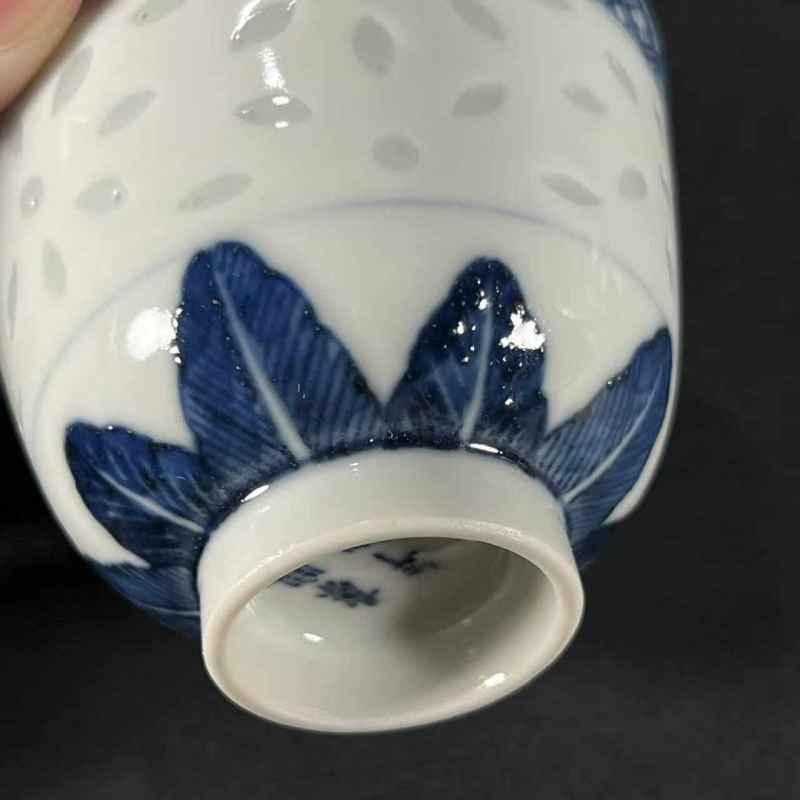 清晚期 玲珑瓷杯 - 图14