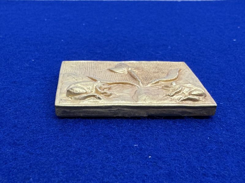 元-明 金質荷塘圖帶板一套十件 - 图46
