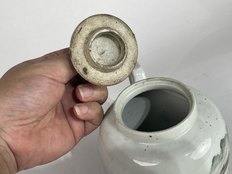 民国 新粉彩茶壶 - 图7