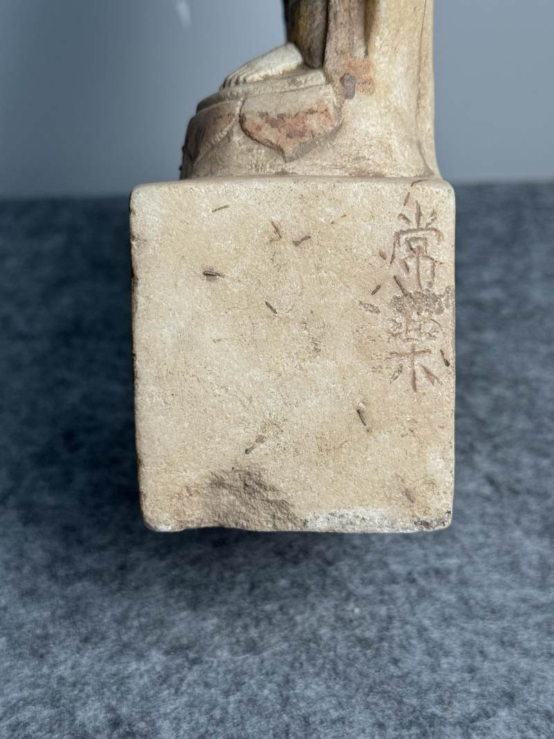 白大理石雙身觀音菩薩立像 - 图22