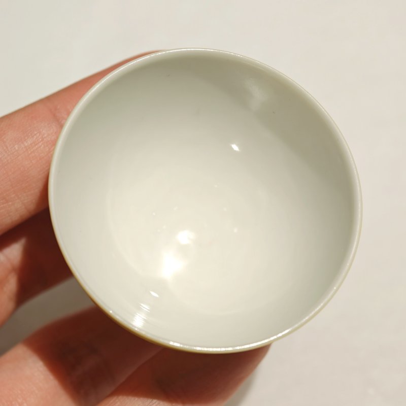 清雍正 柠檬黄釉酒杯一组五件 - 图38