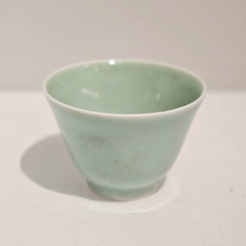 清乾隆 青釉杯 - 图3