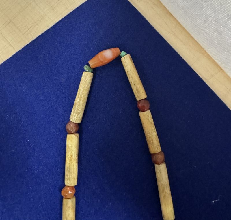 舊玉管、南紅瑪瑙、綠松石串飾 - 图8