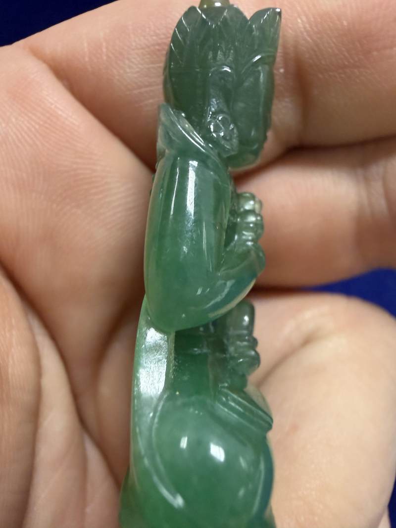清晚期 翡翠佛 - 图19