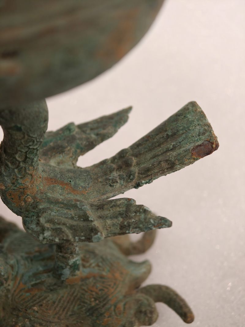 汉 青铜鹤寿延年博山炉 - 图18