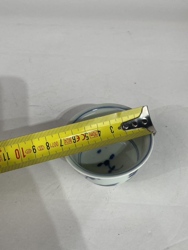 解放后 青花花鸟纹小杯一对 - 图11