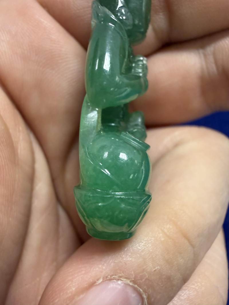 清晚期 翡翠佛 - 图20