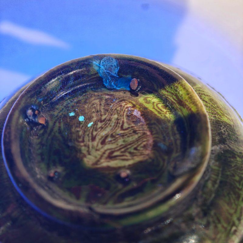 唐 绿釉绞胎束腰杯 - 图14