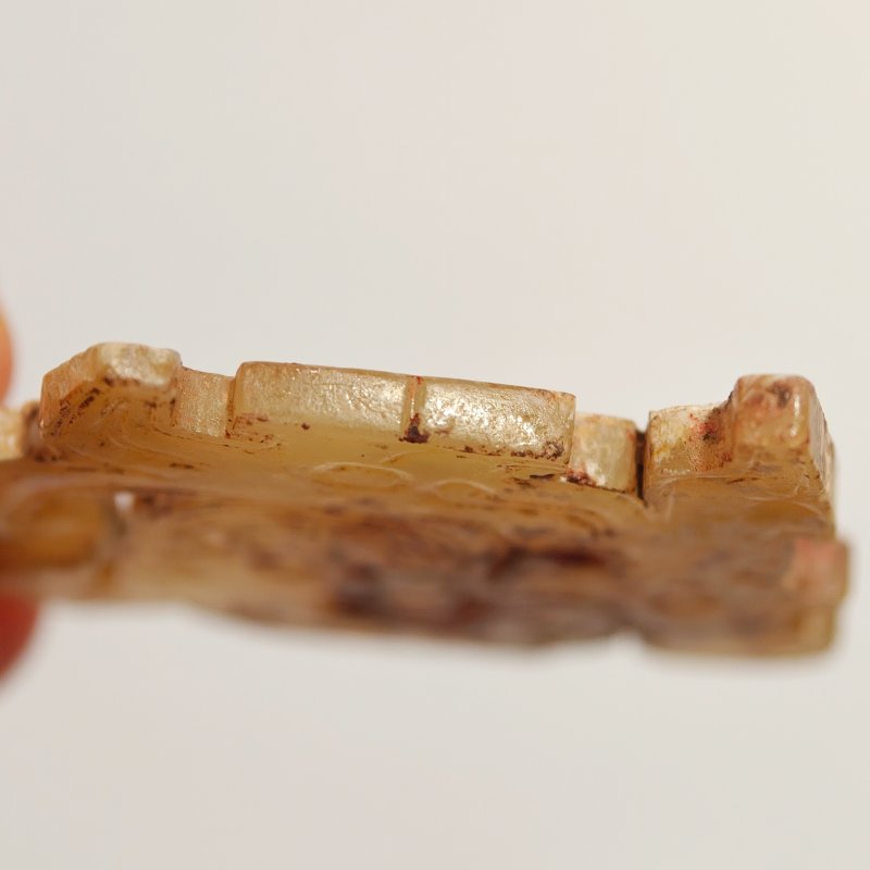 西周 透雕人龙佩 - 图5
