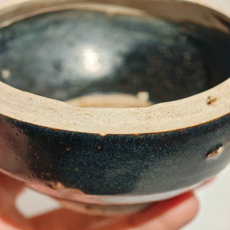宋 黑釉铁锈花盒 - 图12