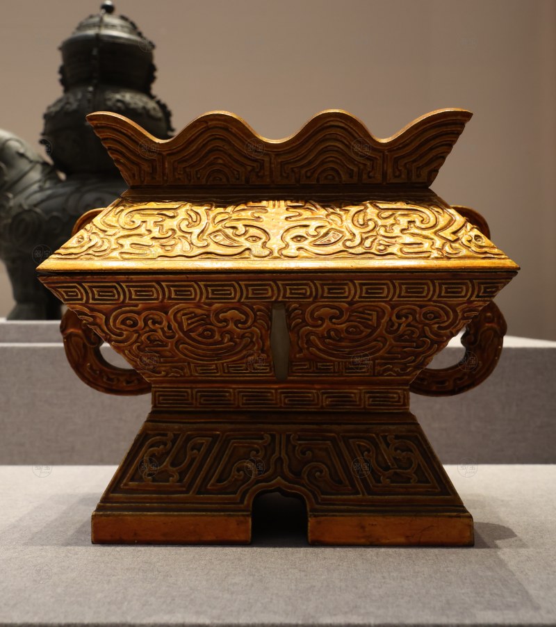 清 木金漆簠