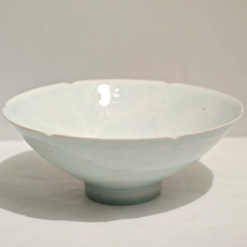 宋 湖田窑青白釉葵口碗 - 图2