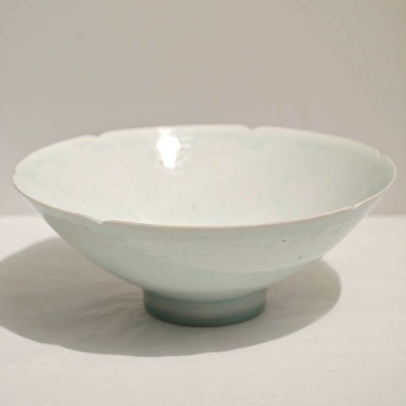 宋 湖田窑青白釉葵口碗 - 图3