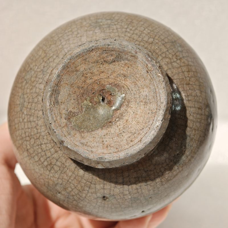 宋或元 龙泉窑哥釉玉壶春瓶 - 图8