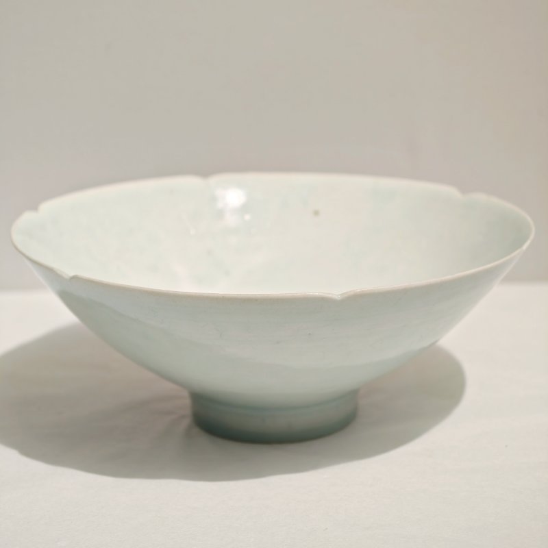 宋 湖田窑青白釉葵口碗 - 图5