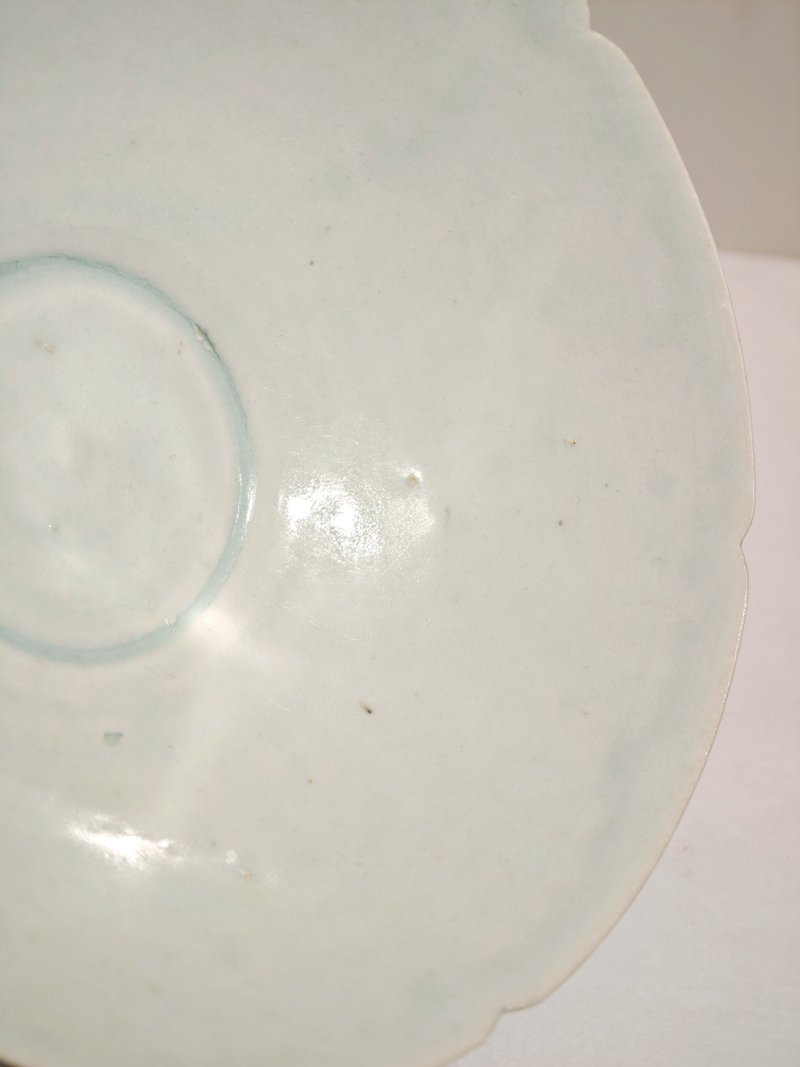 宋 湖田窑青白釉葵口碗 - 图9