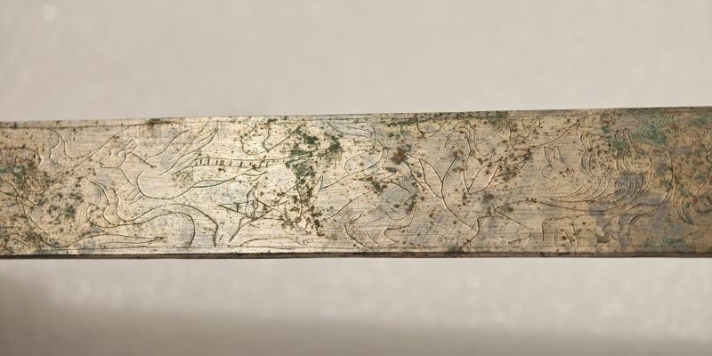 东汉 铜刻四灵图戒尺 - 图7