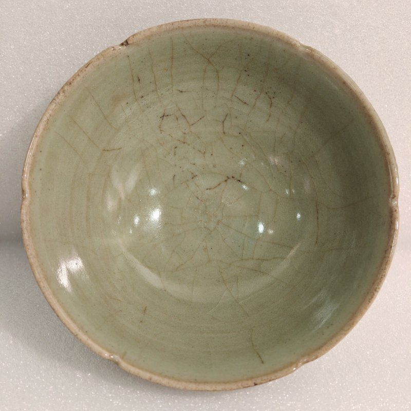 宋 龙泉窑粉青釉花口碗 - 图6