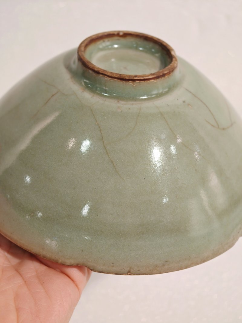宋 龙泉窑粉青釉花口碗 - 图9
