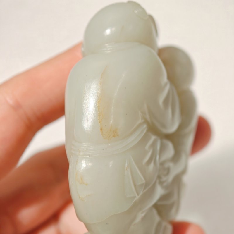 清 白玉和合二仙 - 图12