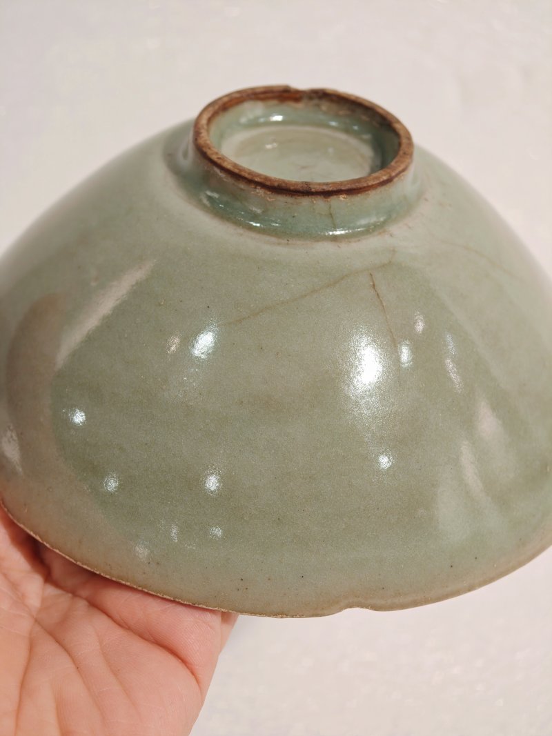 宋 龙泉窑粉青釉花口碗 - 图10