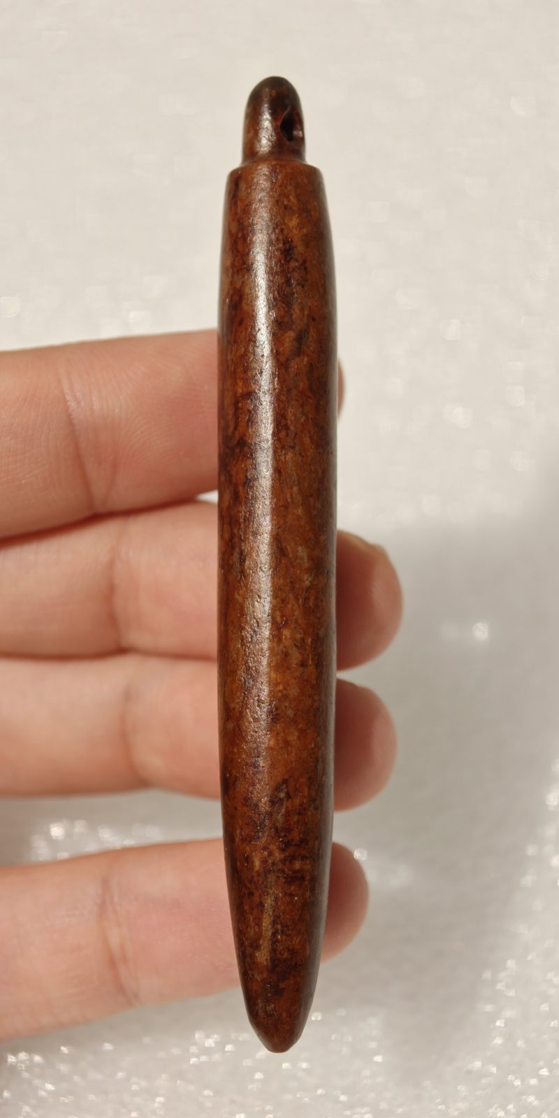 良渚文化 红沁玉锥形器 - 图5