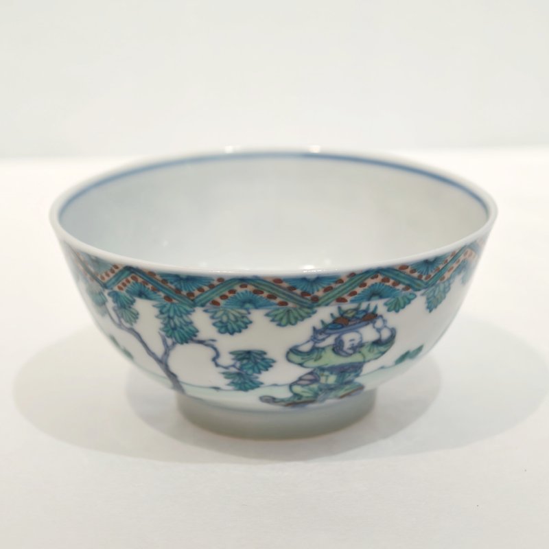 清康熙 斗彩八蛮进宝图杯 - 图3