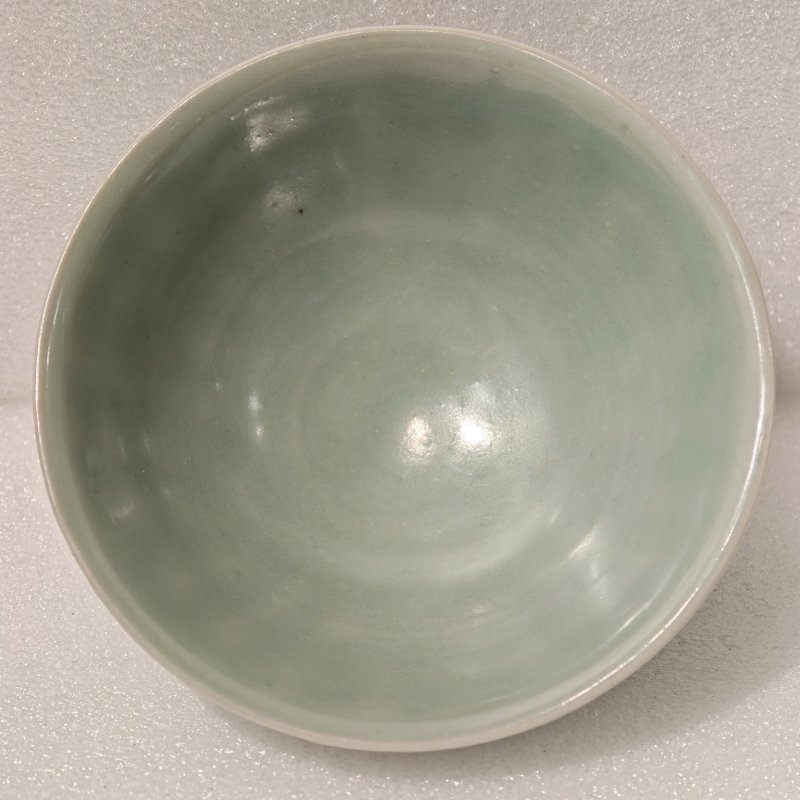 宋 龙泉窑粉青釉莲瓣撇口碗 - 图7