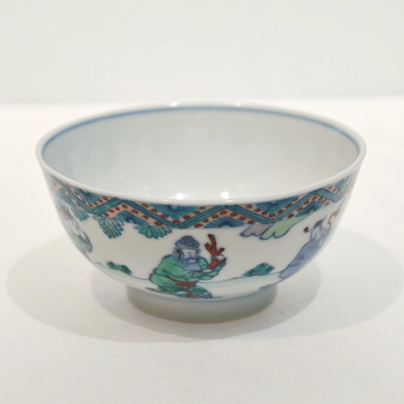 清康熙 斗彩八蛮进宝图杯 - 图4