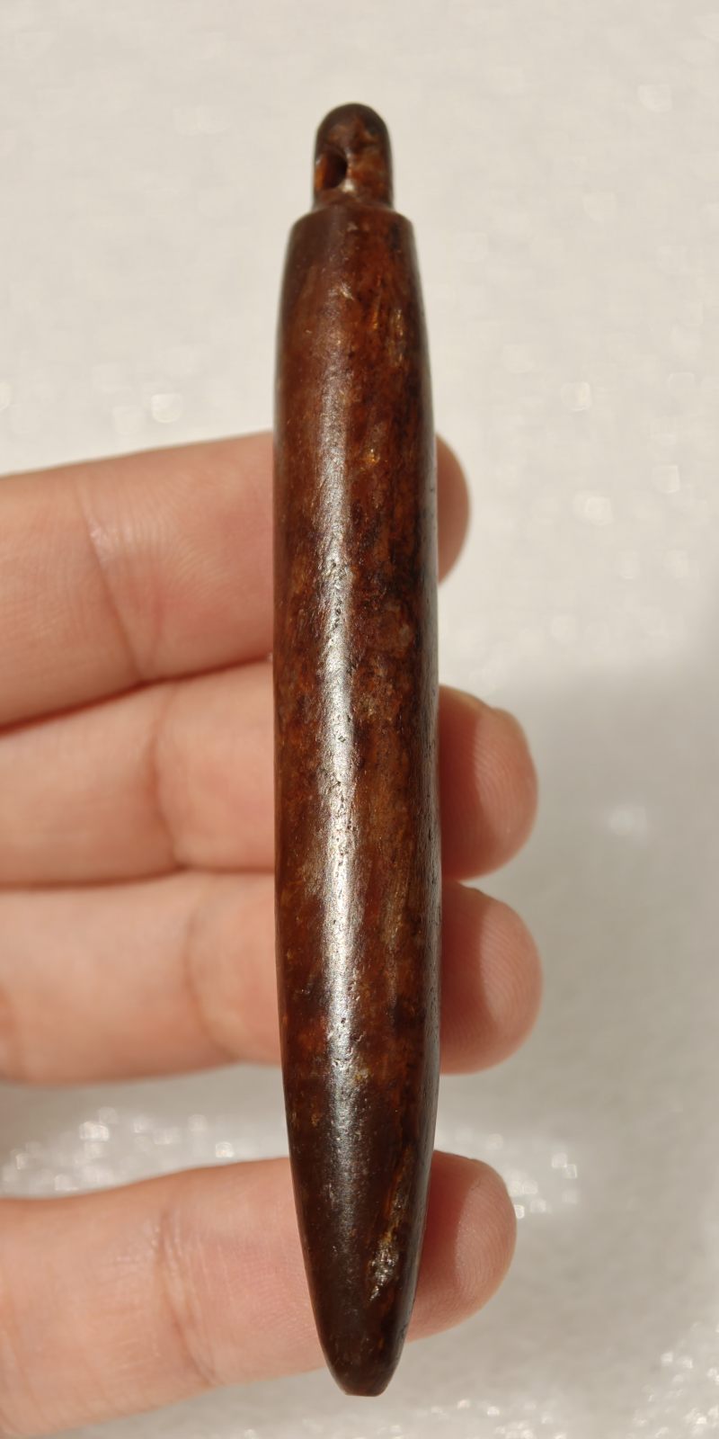 良渚文化 红沁玉锥形器 - 图6