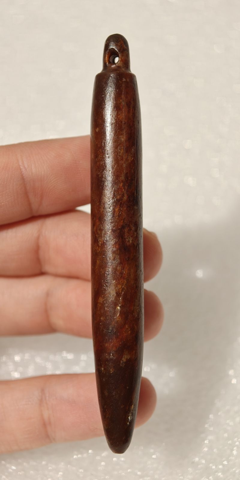 良渚文化 红沁玉锥形器 - 图7