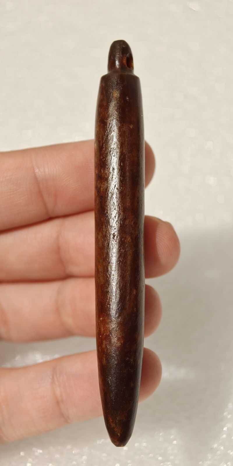 良渚文化 红沁玉锥形器 - 图8
