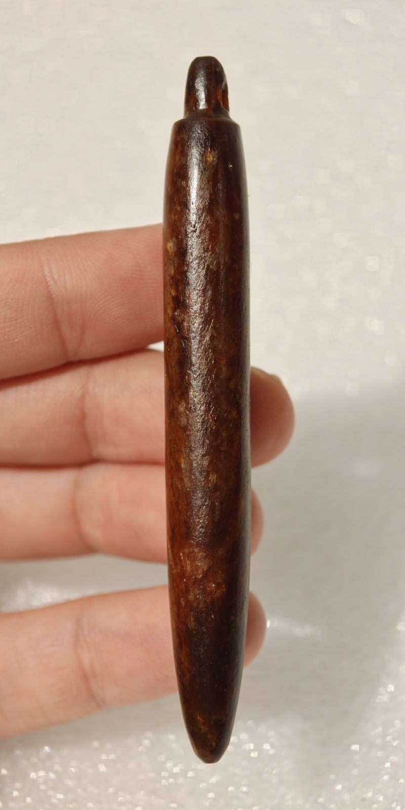 良渚文化 红沁玉锥形器 - 图9