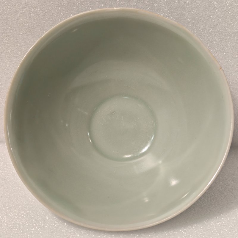 元 龙泉窑粉青釉莲瓣撇口碗 - 图7