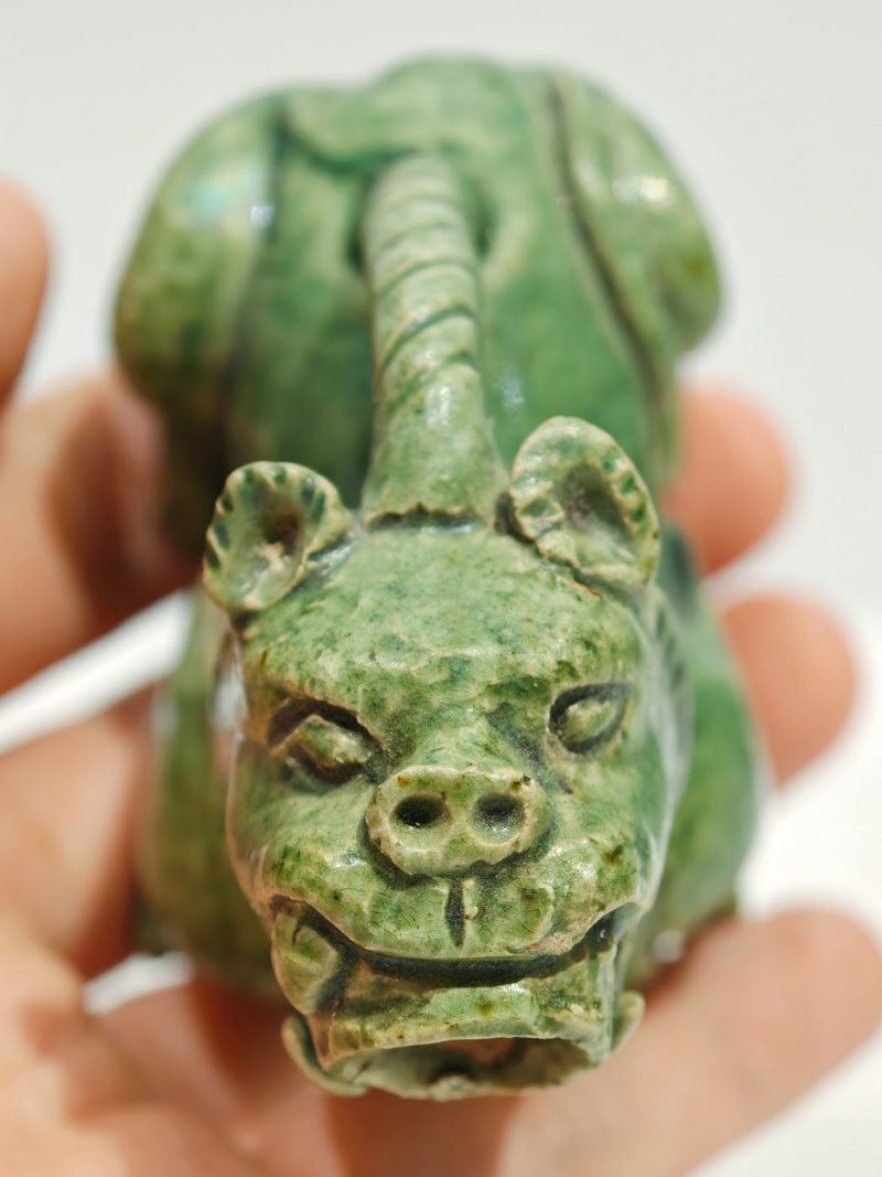 北齐 绿釉器物一组四件 - 图25