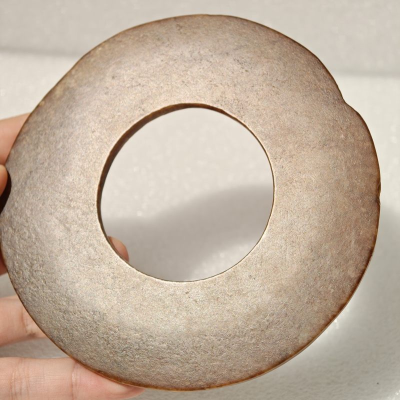 齐家文化 红沁玉环 - 图6