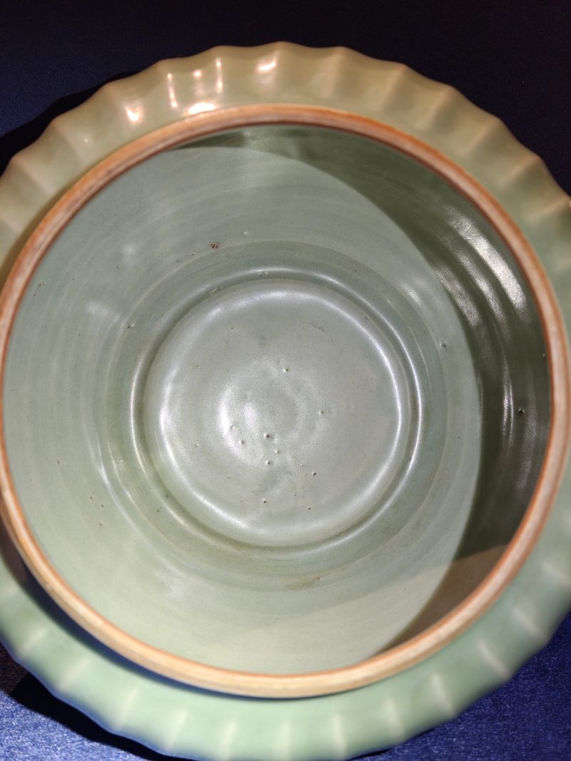 元 龙泉窑粉青釉线条罐 - 图7