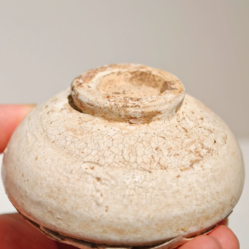 宋 登封窑白釉剔花罐 - 图12