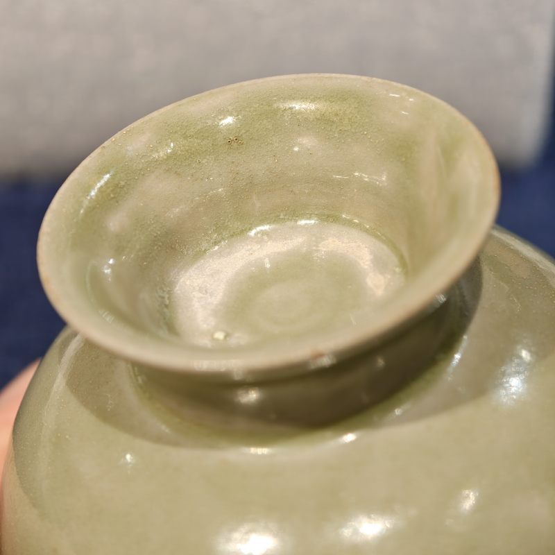 五代 越窑青釉高足杯 - 图10